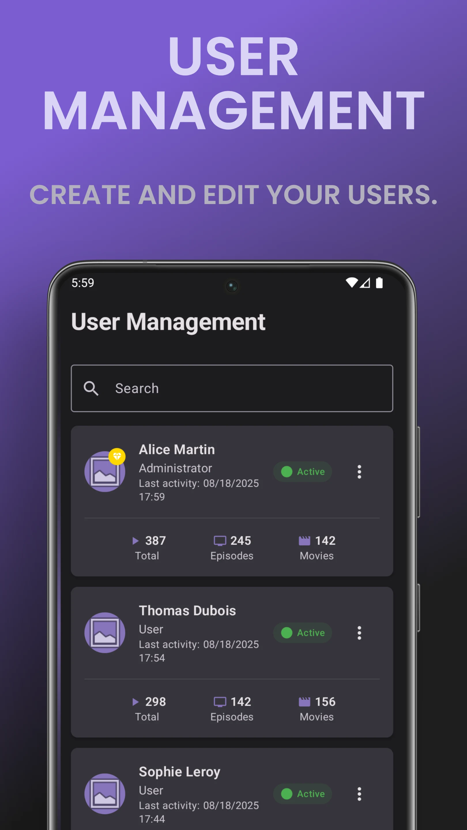 JellyWatch: Jellyfin Admin screenshot